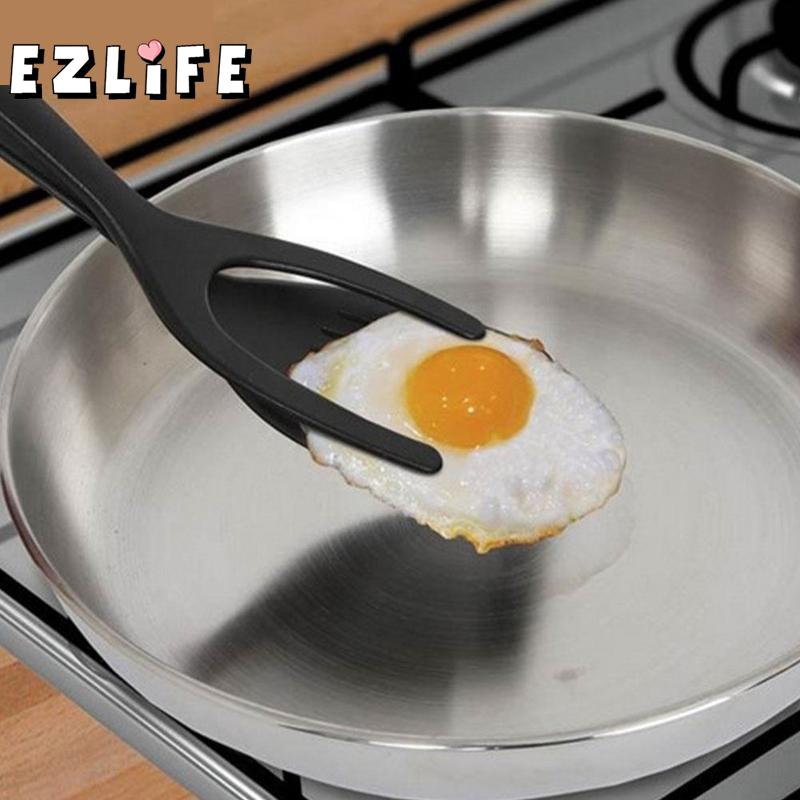 1pc ikke-pinne stekte egg-dreiere silikon matlaging turner kokekar tang verktøy multifunksjonelt kjøkkenbrød lpf 7798 d5 m 4