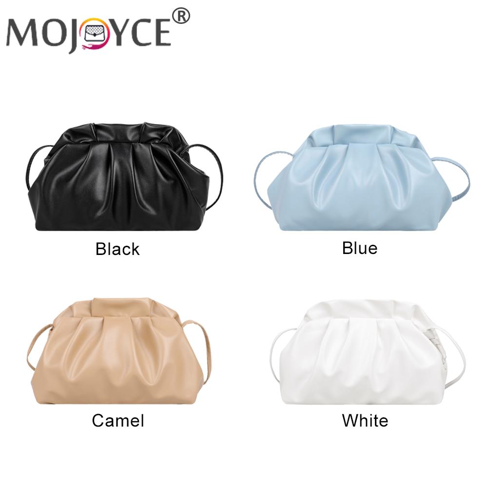 Stilvolle Knödel Clip Geldbörse Tasche Frauen Weichen PU Leder Wolke Unterarm Schulter Tasche Gefaltete Crossbody Beutel