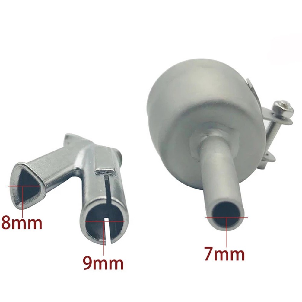 2pcs Welding Nozzles Kit Standard &amp; Triangular For Vinyl Air Triangular 8*9mm Welding Nozzle For Polycarbonate Welding
