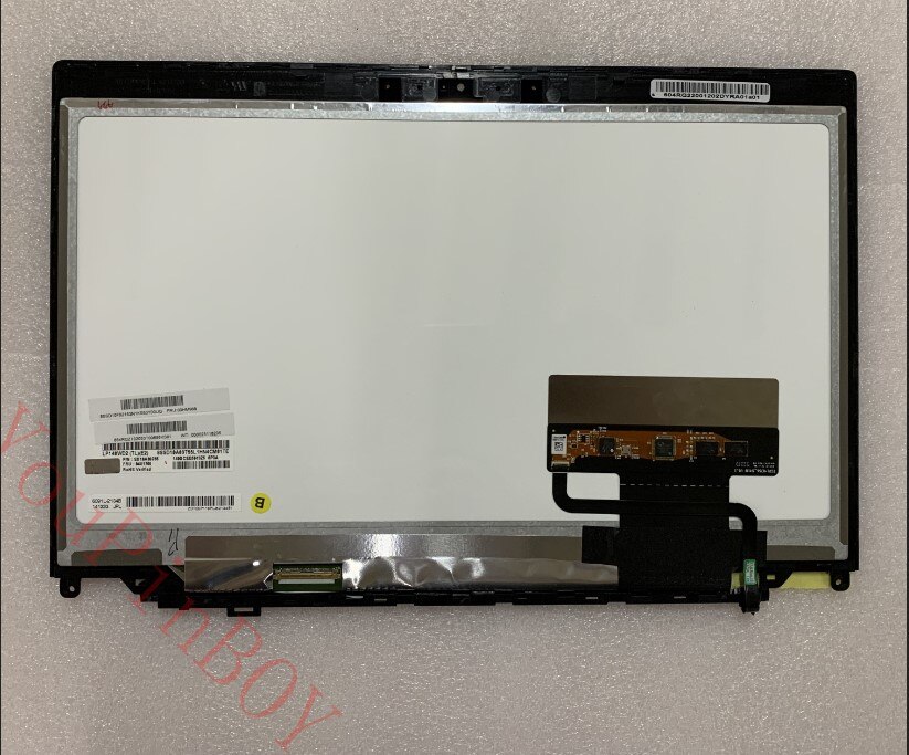 Original LP140WD2-TLE2 LP140WD2 (TL)(E2) laptop LCD led screen touch screen 04X1756 For Lenovo Thinkpad X1 Carbon 1600X900