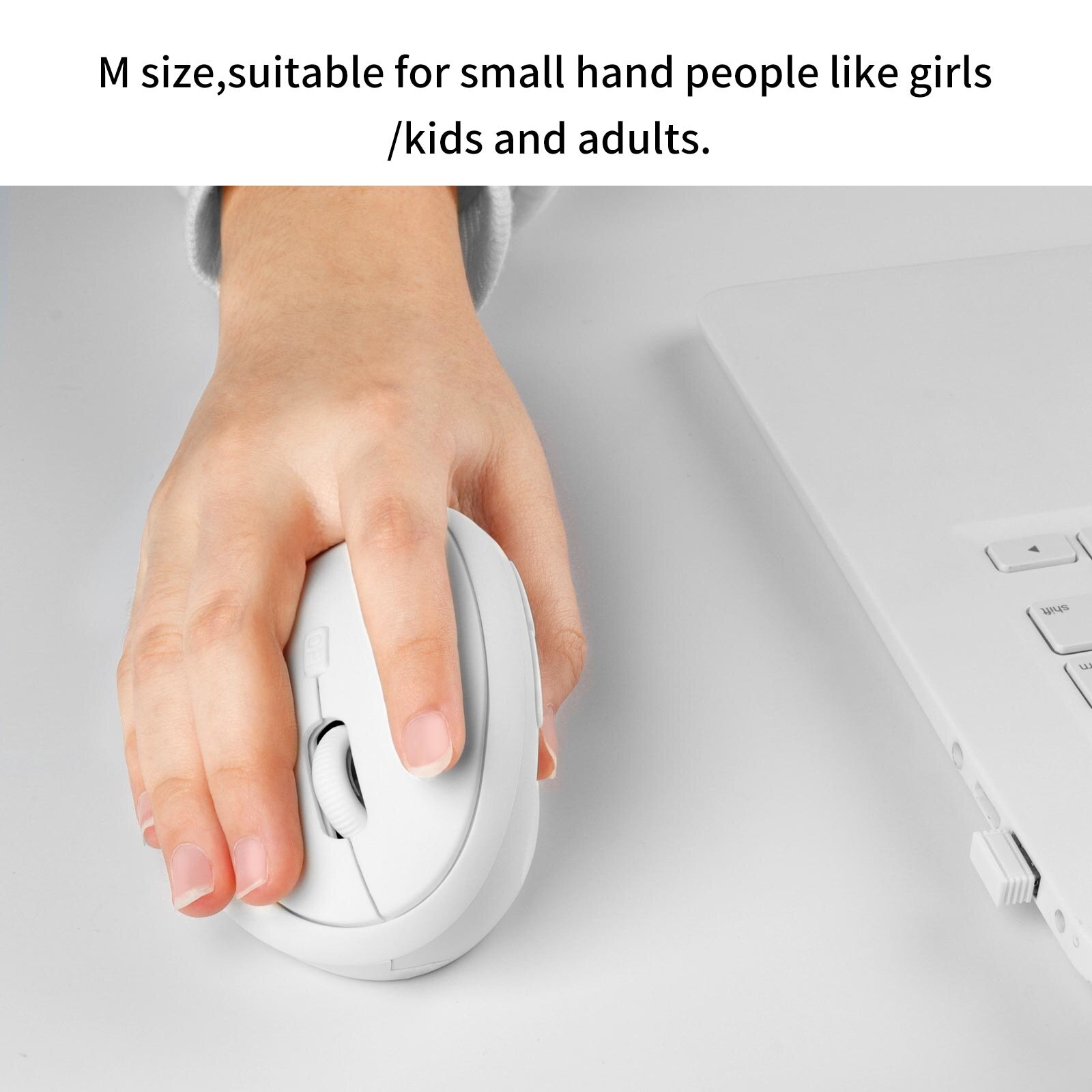 3D Mini Drahtlose Vertikale Maus 1600 DPI Einstellbar Ergonomische Mause Handgelenk-pflege Matte Mäuse für Lenovo Laptop PC Büro verwenden