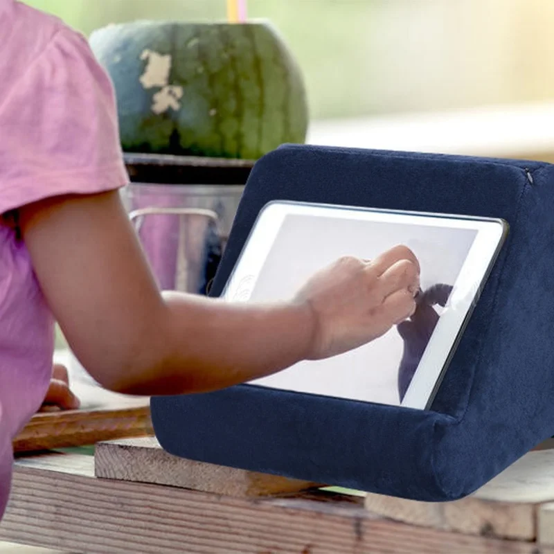 Multifunctionele tabletstandaard, kussen, tablet- en telefoonhouder voor ipad, laptop, mobiele telefoon, ondersteuning voor bed, tablethouder, beugel, boek