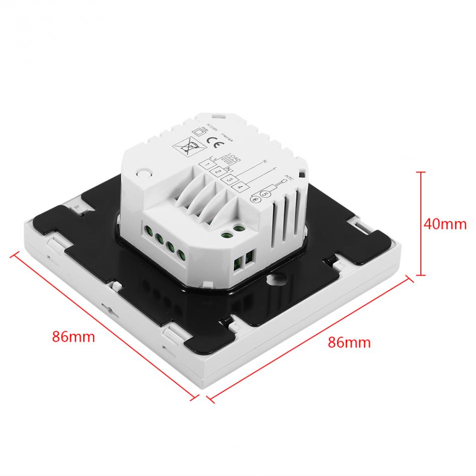 Heating Thermostat Room Temperature Controller Regulator Weekly Programmable Floor Heating Room Thermostat Warm Regulator