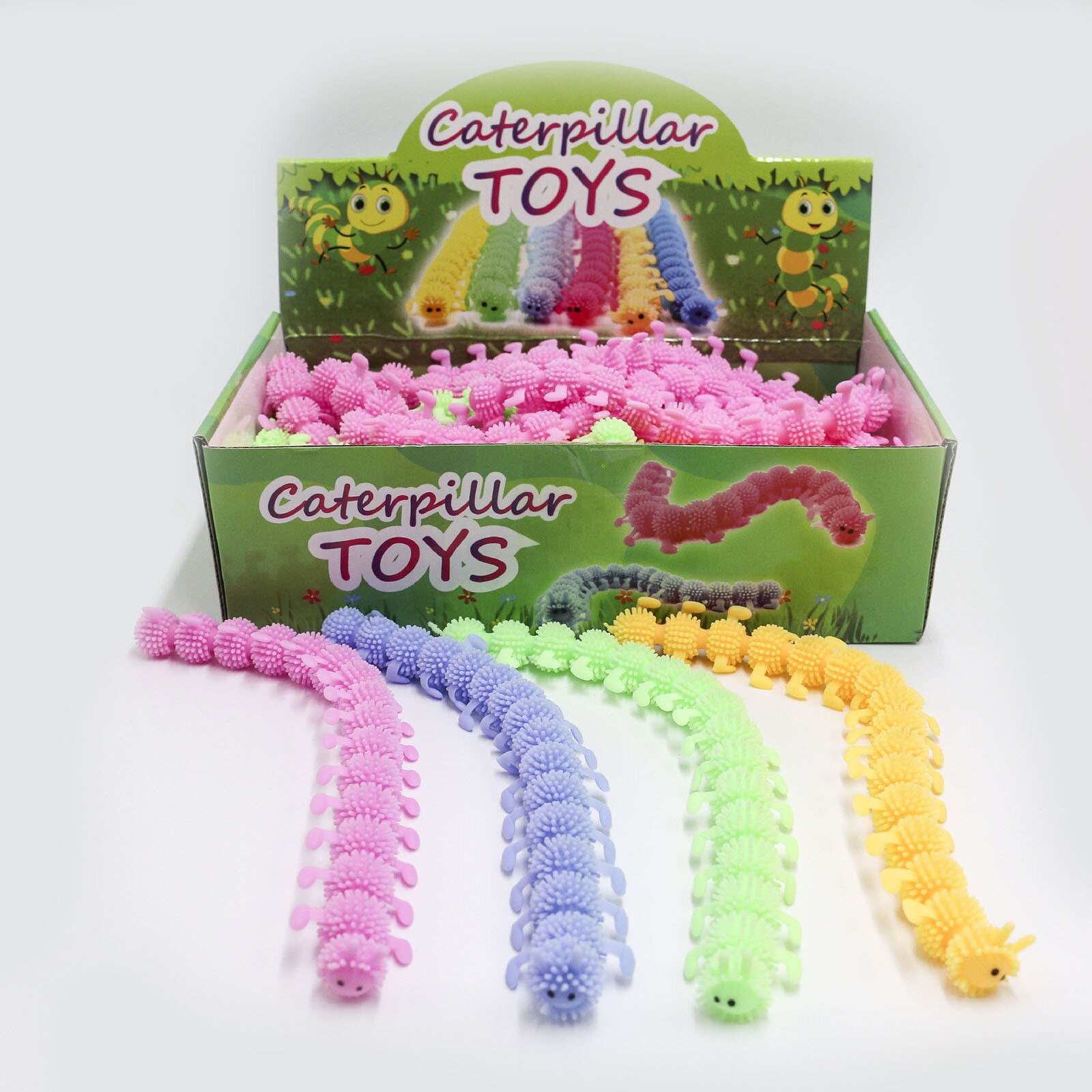16 nós caterpillar alivia o estresse brinquedo fisioterapia libera o estresse ajuda aliviada brinquedos de descompressão artefato