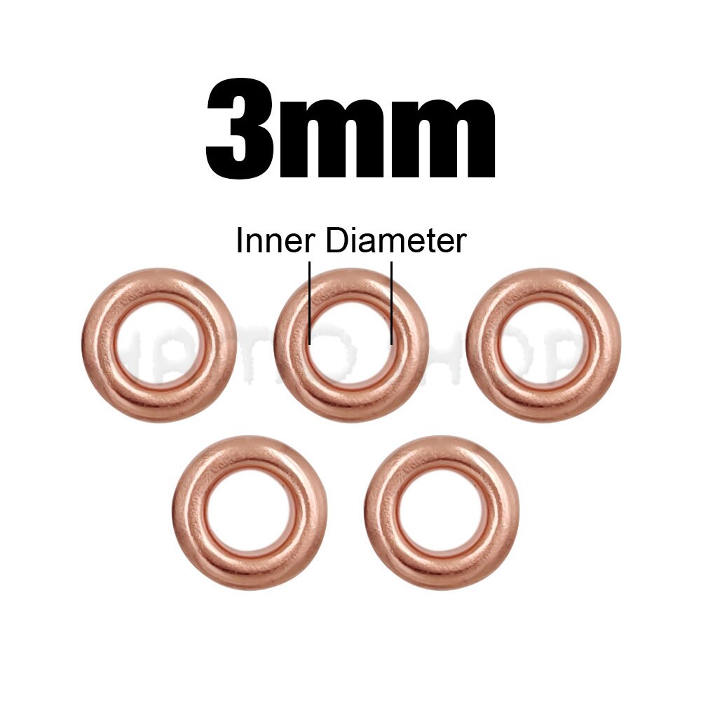 100 Uds. Ojales de Metal con agujeros de Color oro rosa con arandela para accesorios de artesanía de cuero Diy zapatos cinturón gorra bolsa etiquetas ropa: Plata antigua