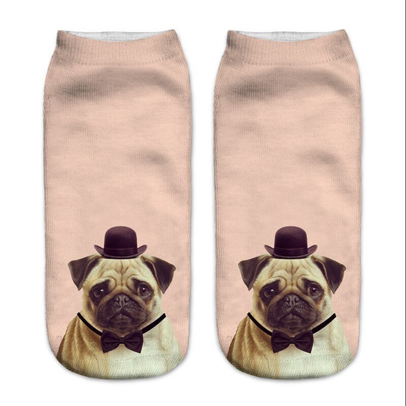 3D Afdrukken Kinderen Sokken Hond Mode Unisex Jongens Meisjes Christmas Sokken Lage Ankle Grappige Sok Voor 8-16T Kids: 32
