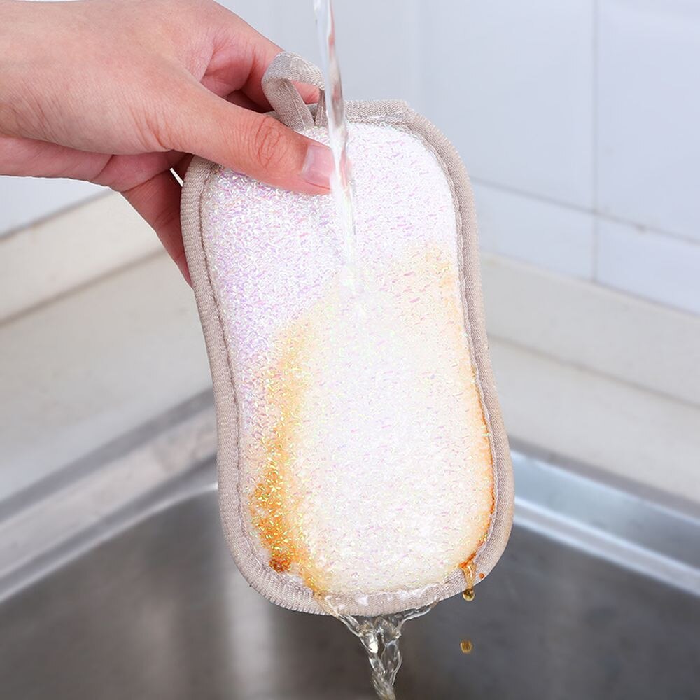 Dish Sponge Gąbka Do Naczyń Éponge Vaisselle Gabka Dishwashing Washing Gąbki Mycia Eponge Kitchen Tissu Lavable Magiczna Clean