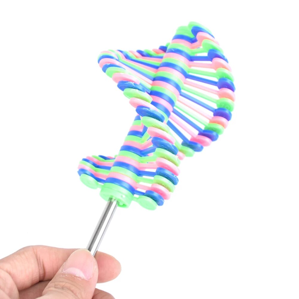 Juguete de Piruleta en espiral para niños y adultos, divertido juguete sensorial para aliviar el estrés con autismo Stim, giratorio, cinético, adornos de escritorio