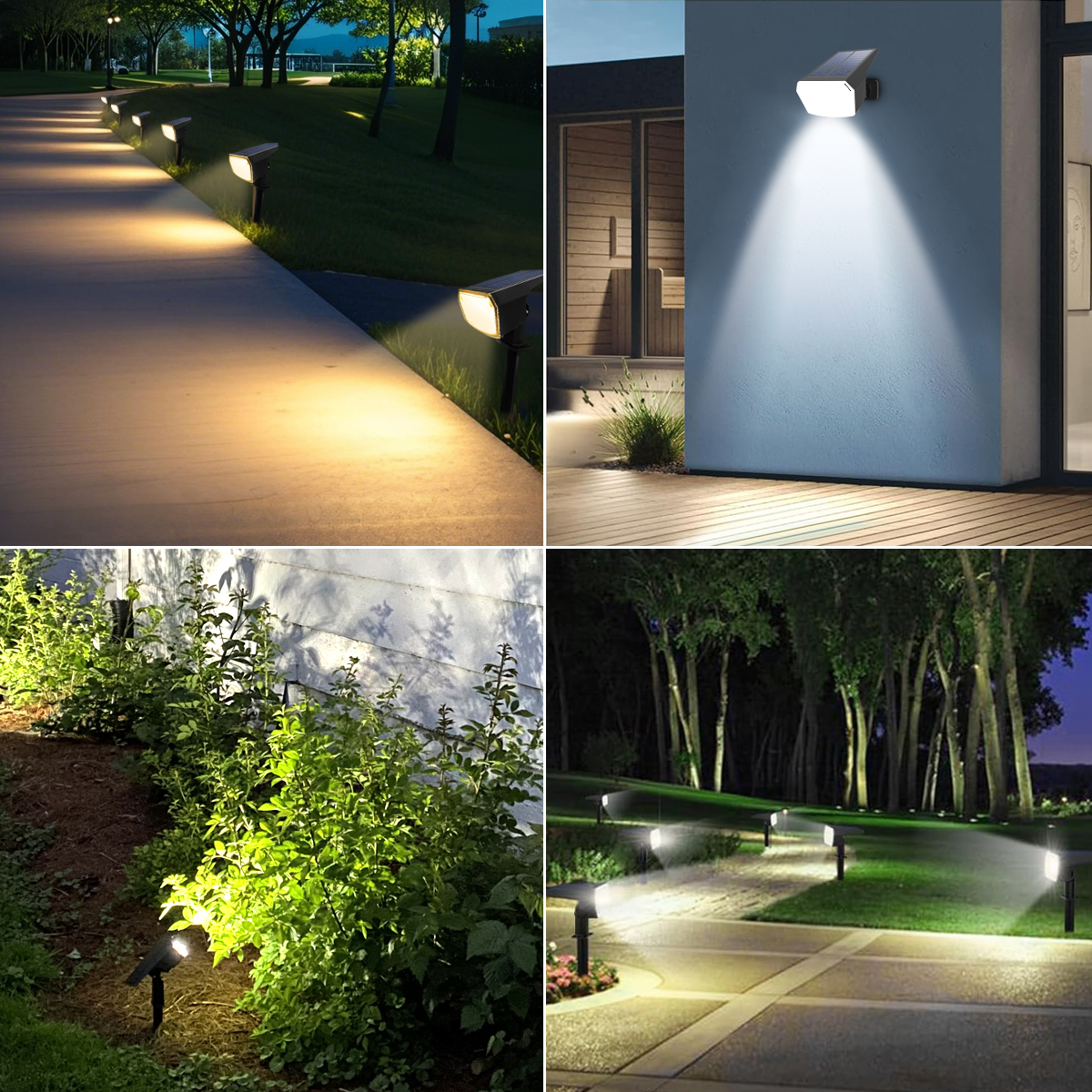 Tuinverlichting op zonne-energie, waterdichte buitenlamp op zonne-energie, terrasverlichting, tuinverlichting, gazonverlichting, landschapsverlichting, nachtverlichting, decoratie
