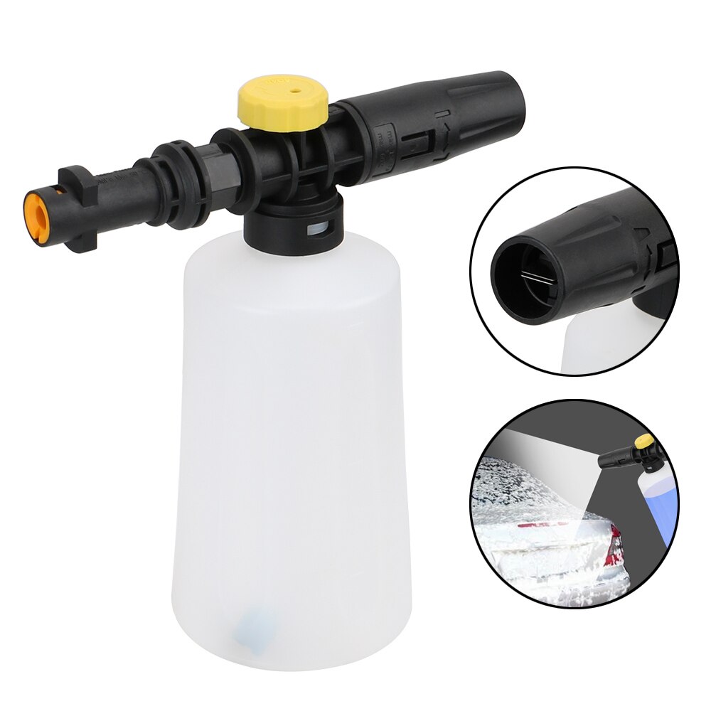 750ml høytrykksspylere snøskum lanse bil såpe skum generator justerbar sprøyte dyse til karcher  k2 k3 k4 k5 k6 k7