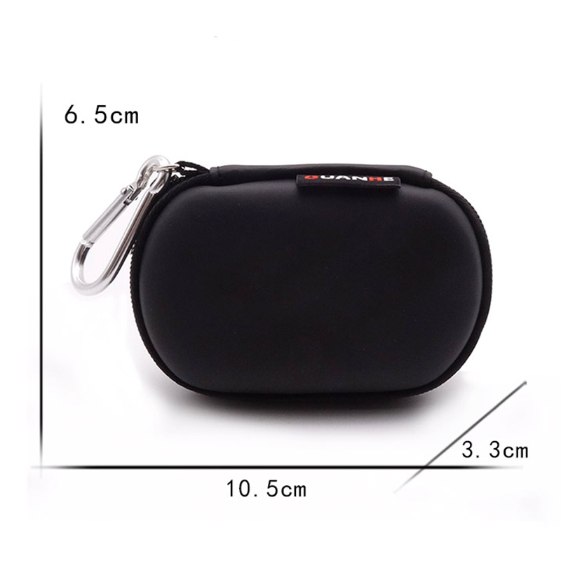 Portable Headphones Cases Mini Zippered Storage Hard Cover Bags Box for Earphone SD Cards Protective USB Cable Organizer Cases