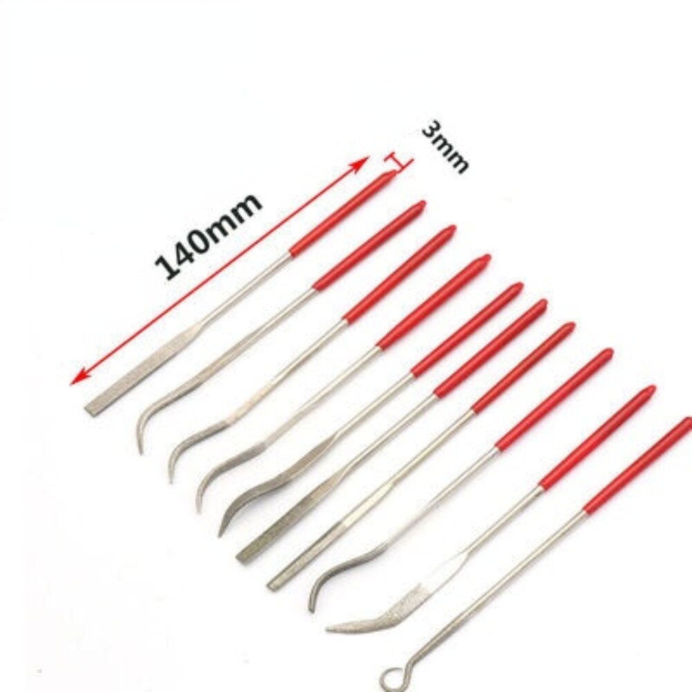 Diamond File Set / Alloy File / Diamond Tool Abrasives / Special Shaped Shaping File 3 * 140mm