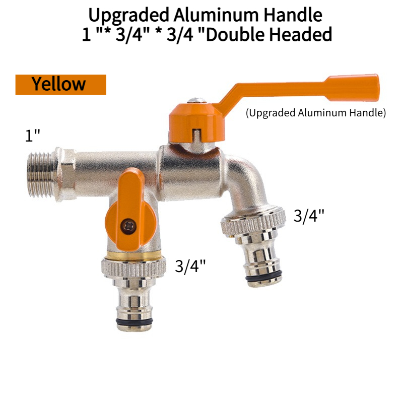 Outils de jardin robinet d'eau en laiton 1/2 "extérieur et intérieur utilisé levier marche/arrêt facile poignée robinets d'alimentation d'arrosage robinet à tournant sphérique: Gris foncé
