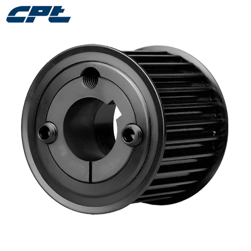 CPT HTD 8M Timing Katrol, staal materiaal, 8mm pitch, 20 Tanden, voor 30 mm brede riemen, wedstrijd 1008 taper bush, 20-8M-30-1008 (T/L)