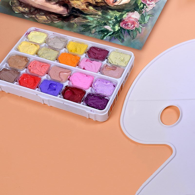 20 farger 30ml gouache akvarellmaling unik gelékopp gouachemaling for kunstnere studenter kunstartikler