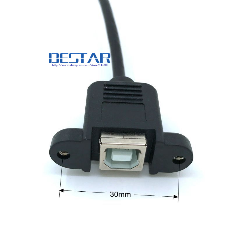 Micro-usb 5pin micro usb 2.0 man usb 2.0 b Type Vrouwelijke Connector Kabel 30 cm 50 cm Met Panel Mount Gat kabels