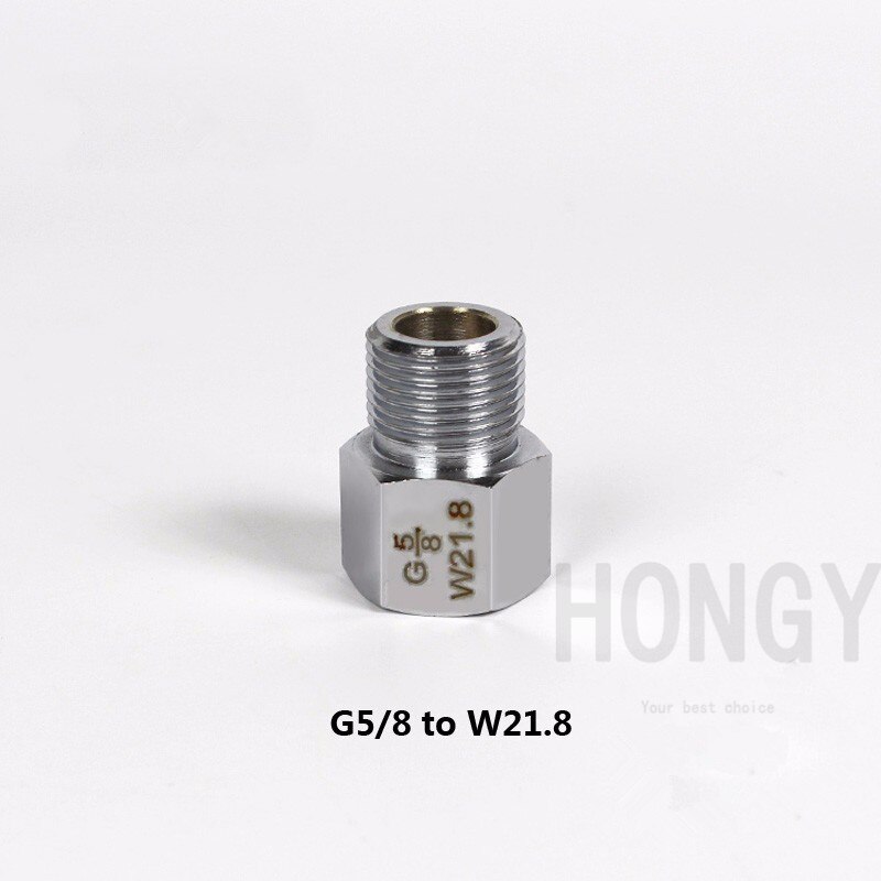 HONGYI 1 stuk aquarium connector adapter converters voor CO2 cilinder regulator G5/8, W21.8, M22: Rood