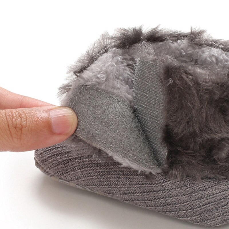 2020 sveglio di Inverno Del Bambino Della Ragazza Del Ragazzo Del Cotone di Lavoro A Maglia Stivali Casual Pattini in Primo Luogo Camminatore Appena Nato Sveglio antiscivolo Morbida Suola scarpe 0-18M
