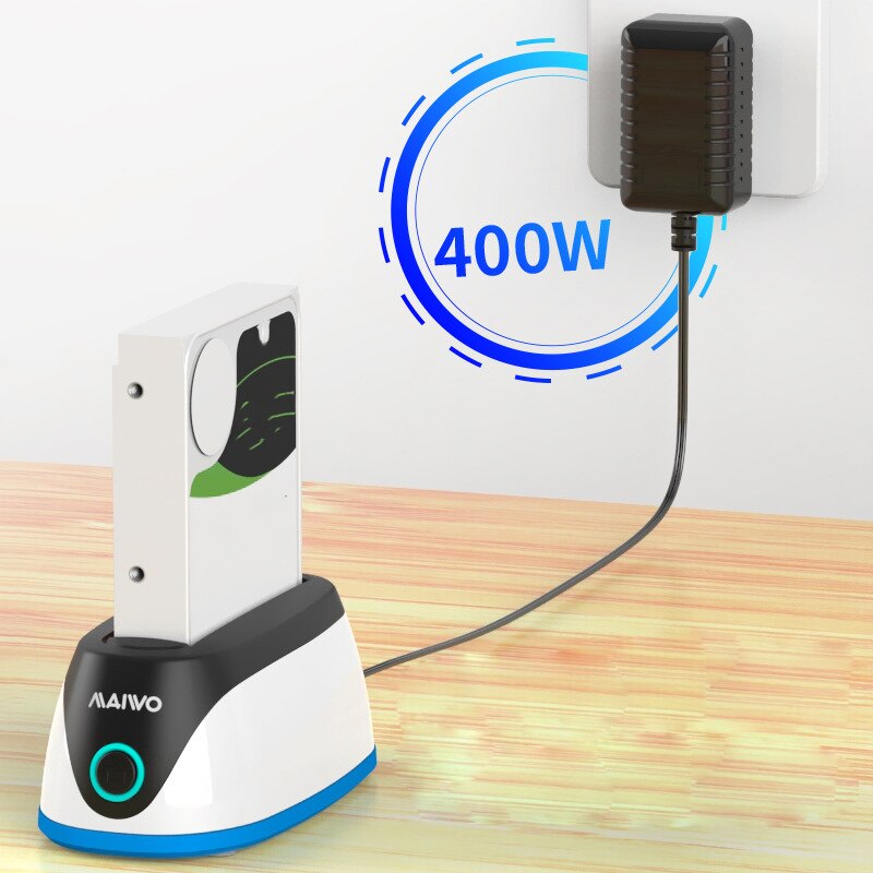 Station d'accueil MAIWO HDD SSD RGB USB3.0 à SATA 3.0 prise en charge de la Station d'accueil du disque dur pour Windows10 Mac OS prise américaine