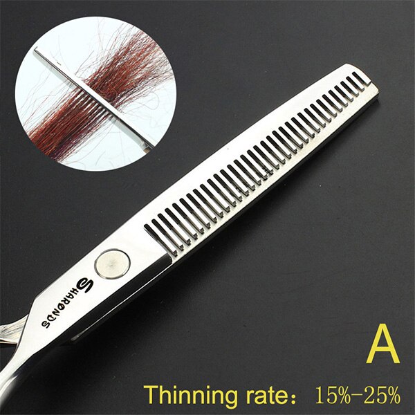 6 inch hairdressing scissors Barber Shop haircuts precision scissors barber accessories hairdressing supplies Chunker scissors: Thinning 15-20