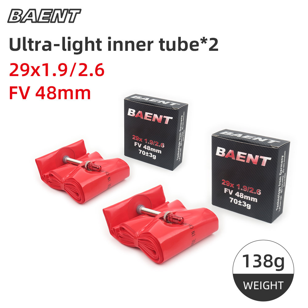 Baent TPU chambre à air de vélo ultralégère 29 pouces pneu de VTT 27.5 26 pouces 48mm valve française 1.26-1.75 1.9-2.7 pièces de vélo: Beige