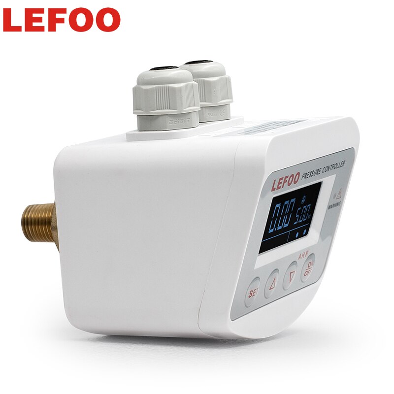 LEFOO Digital Pressure Switch Negative Pressure Controller Gas Liquid Pressure Switch with LCD Digital Display