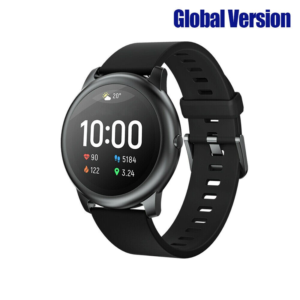 Haylou-solar Ls05 Smart Watch Bluetooth 5.0 12 Sports Modes Sleep Management App Ip68 Waterproof Rate Rate Heart Monitoring