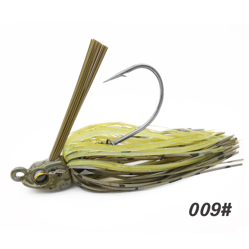 Lureholic 7~14g Weedless Swim Jig High Wire Bait Performance Jig Head Lure Fishing Bait for Bass Fishing With Mustad Hook: 120mm / Pink