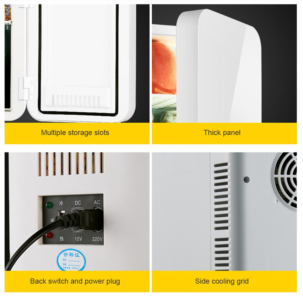 Mini Refrigerator Small 12V Car Refrigerator 220V Single Door Car Home Dual-Use Thermoelectric Mini Fridge Cooler Warmer