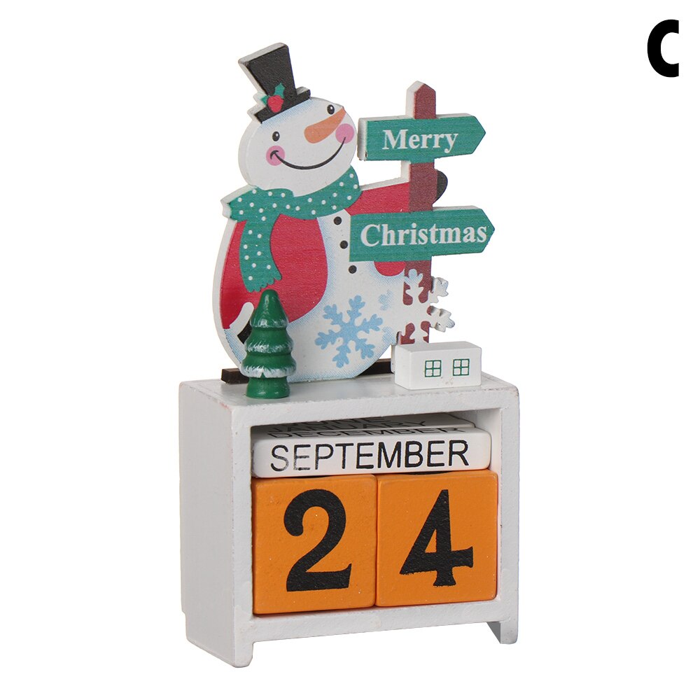 Christmas Wood Christmas Advent Calendars Christmas Decorations for Home Xmas Ornament: C
