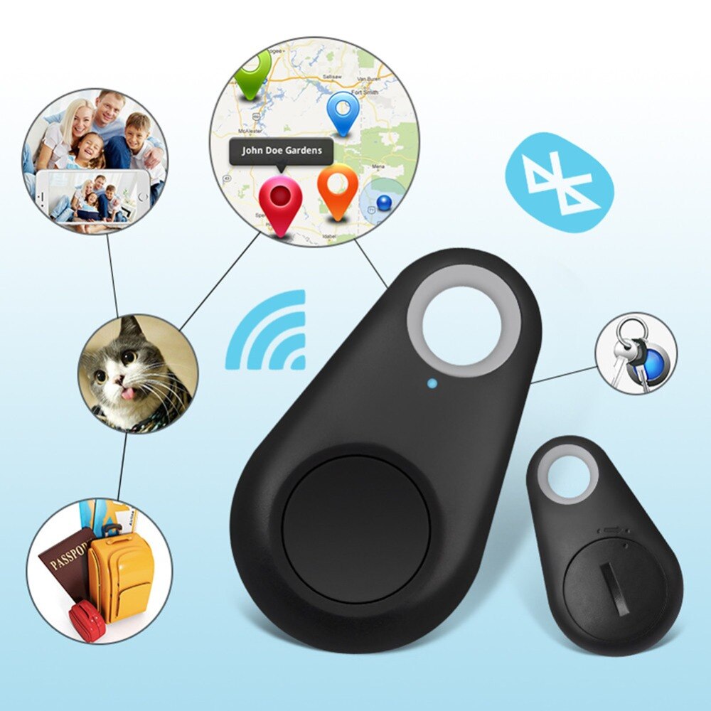 Nicrew-traceur intelligent pour animaux de compagnie, Anti-perte, pour chiens et chats, localisateur GPS, étiquette d'alarme, portefeuille de voiture, pour alarme et chaîne de clé