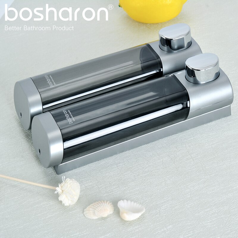 Dispensador de jabón líquido de montaje en la pared, botellas de detergente de plástico, dispensadores de Gel de ducha y champú para Hotel, accesorios de baño y cocina para el hogar