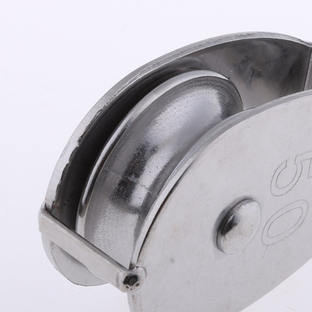 50mm Stainless Steel Single Sheave Swivel Eye Boat Rigging Hoist Lift Pulley