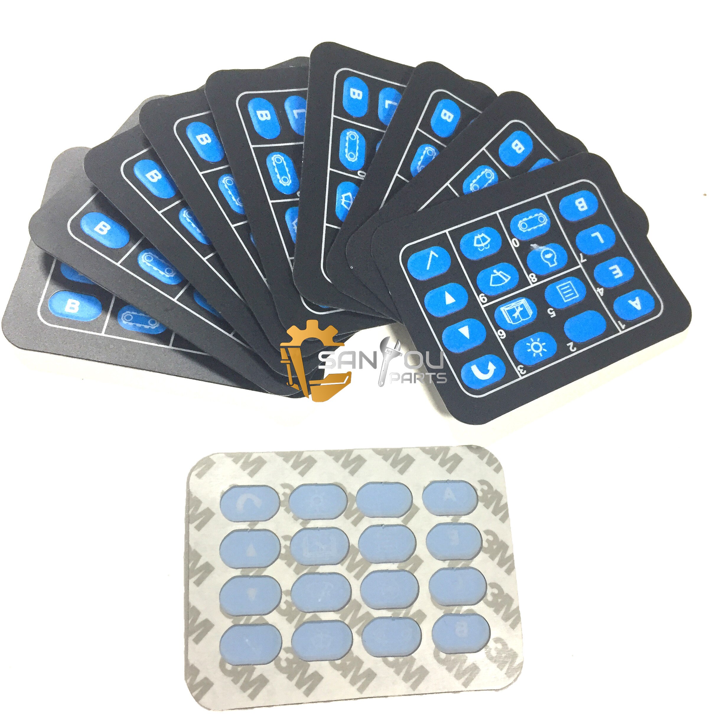 PC200-7 sticker PC200-7 Monitor Keypad Stickers 7835-12-3007 monitor surface for Komatsu excavator