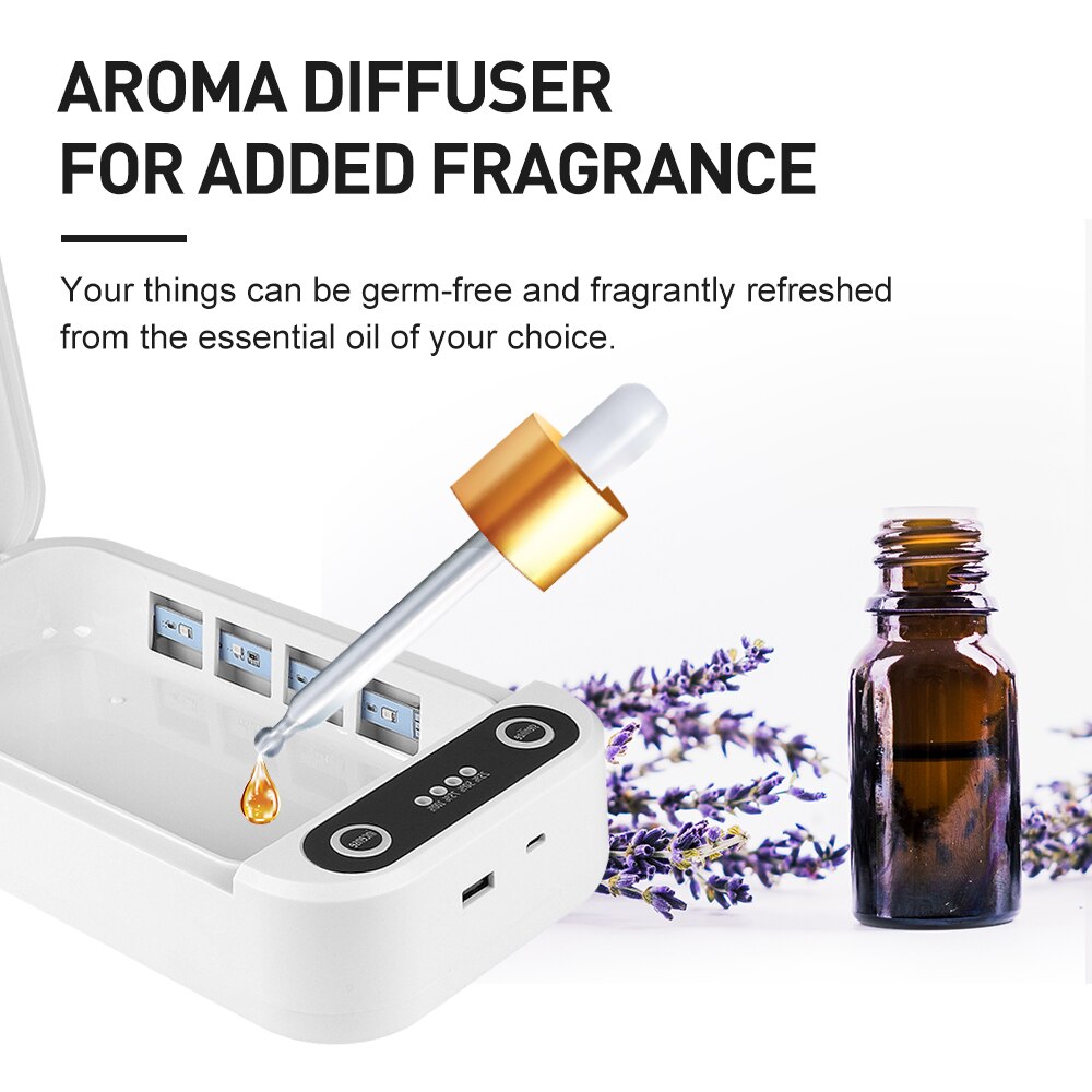 Esterilizador ultravioleta portátil esterilizador ultravioleta, cabina de desinfección facial para reloj de joyería, esterilizador de teléfono