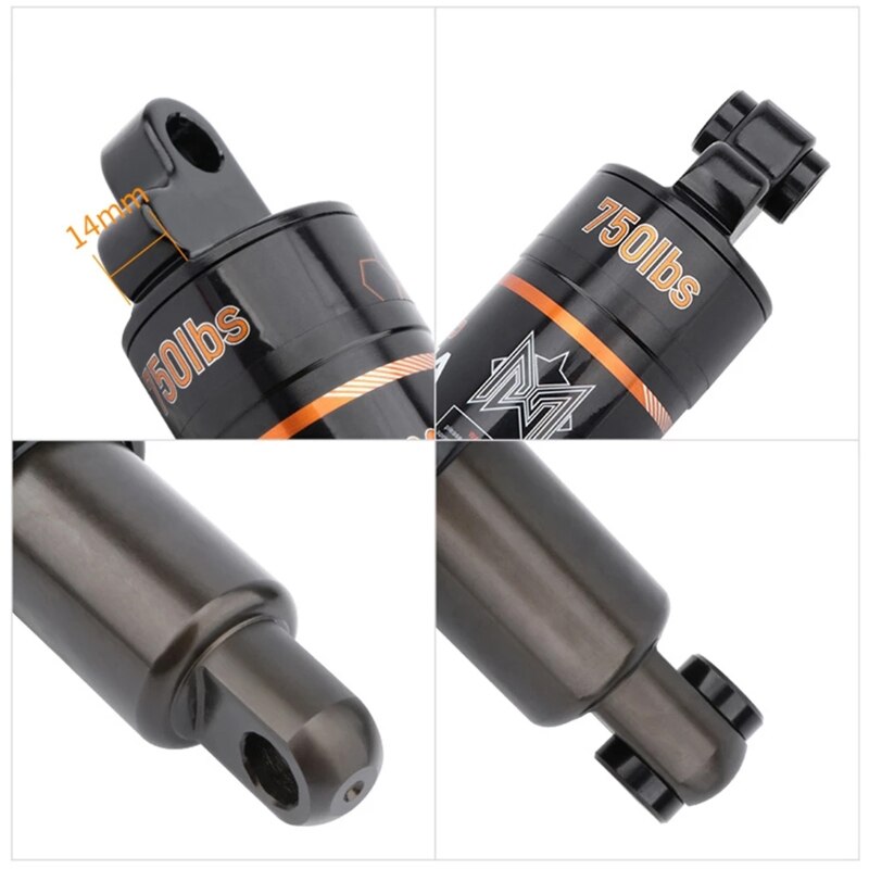 Anti-Corrosie 125Mm/150Mm/165Mm/190Mm Mountainbike Voorjaar Achter Shock Air kamer Mtb Vouwfiets Schokdemper