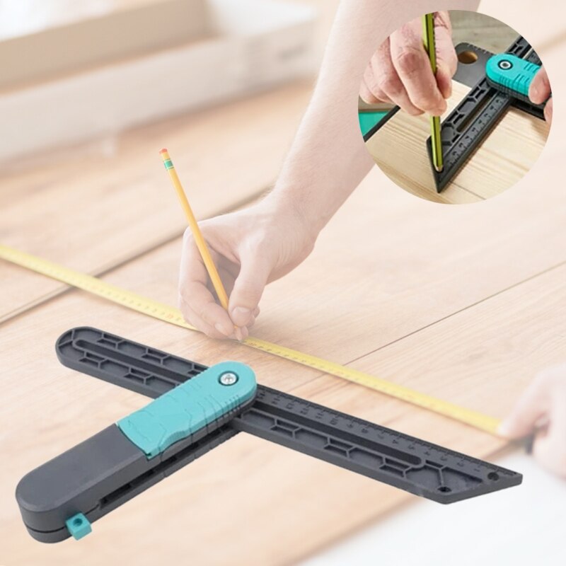 Angle Ruler Protractor Horizontal Sliding T-Bevel Square Carpenter Measuring Tape Level Measuring Tool Plastic