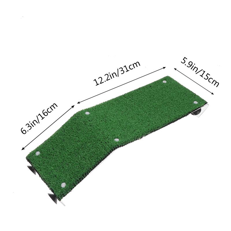 único de simulación de césped para terraza, pecera con forma de tortuga, plataforma de escalada, escalera de césped realista, suministros para mascotas