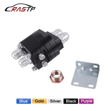 RASTP-Billet Aluminium AN10 Oil Filter Cooler Sandwich Thread Plate Adapter 3/4X16,20X1.5 RS-OSA009