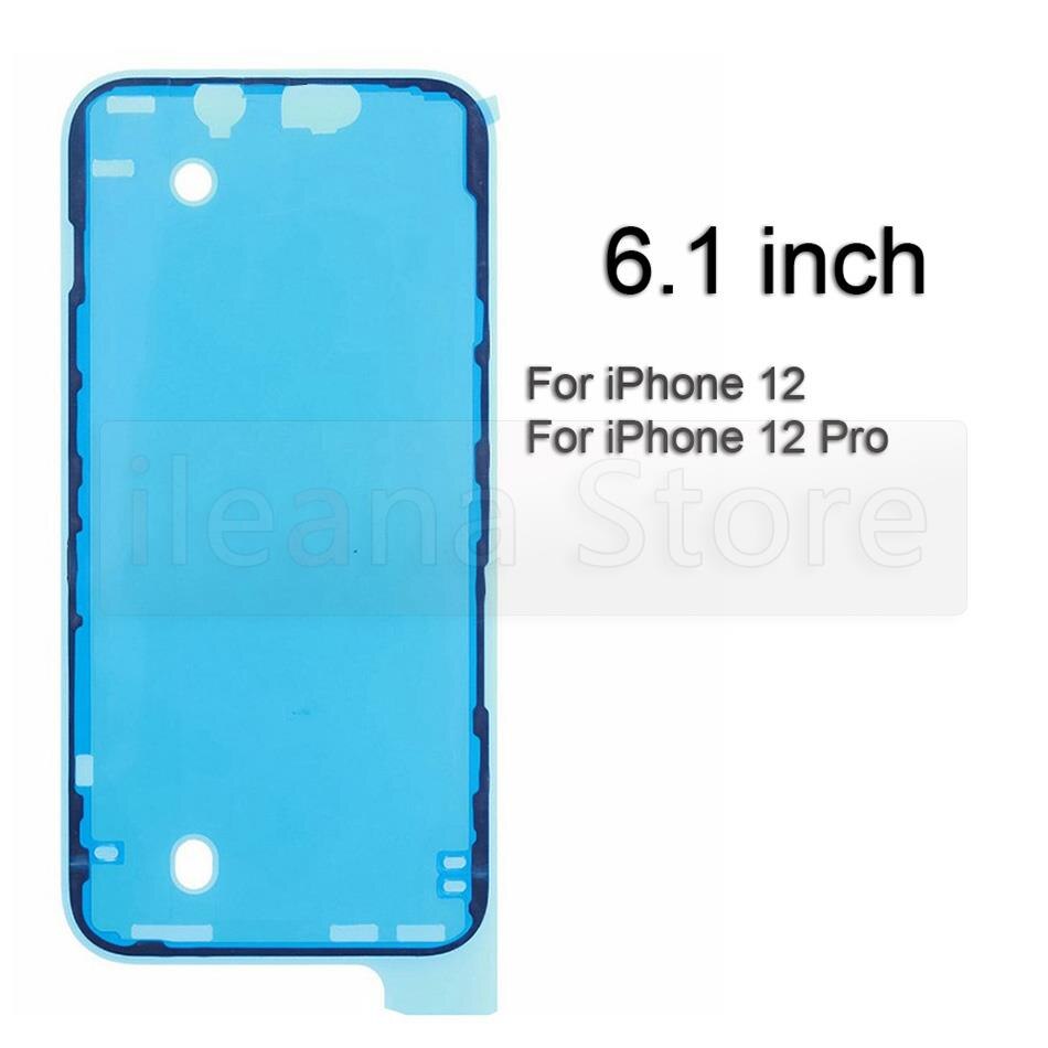 Voor Iphone X Xr Xs 11 12 Pro Max 7 8 Plus Mini SE2 Front Behuizing Screen Frame Seal Tape waterdicht Sticker Vervanging: 12