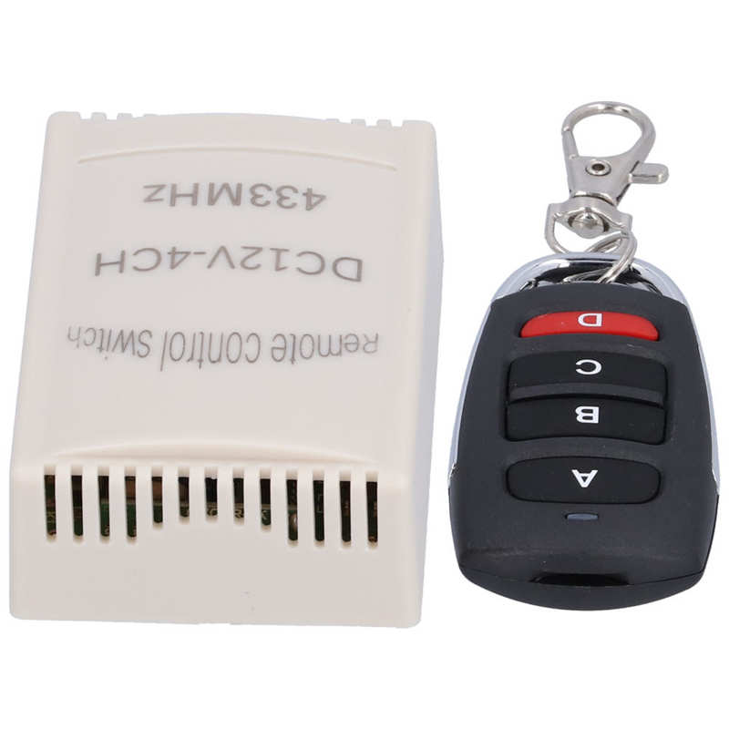 Garage Remote Controller 433Mhz 12V Door Remote Relay Transmitter Receiver Kit for Garage Gate