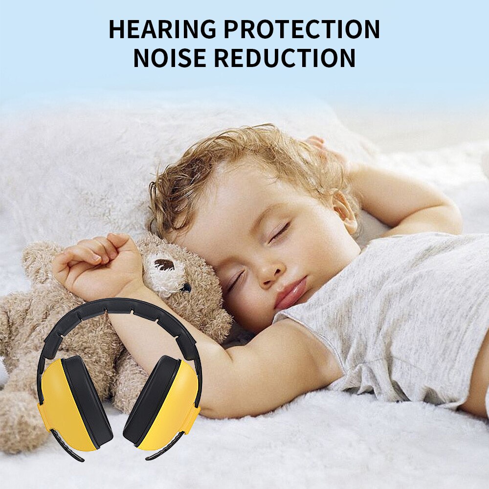 Adjustable Baby Earmuffs Infant Kids Hearing Protector Noise Reduction Ear Protection Ear Muffs