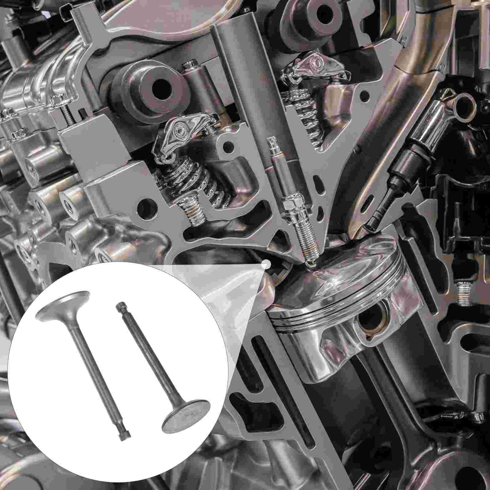 2pcs Gasoline Generator Valves Durable Portable Generator Intake Valves Motorcycle Intake Valves: Default Title