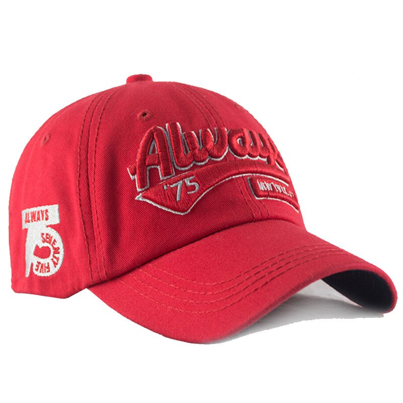 Roxcober heren katoenen letterborduurwerk baseballpet snapback hoed outdoor gorra hombre casquette homme vizieren caps 4002: Rood