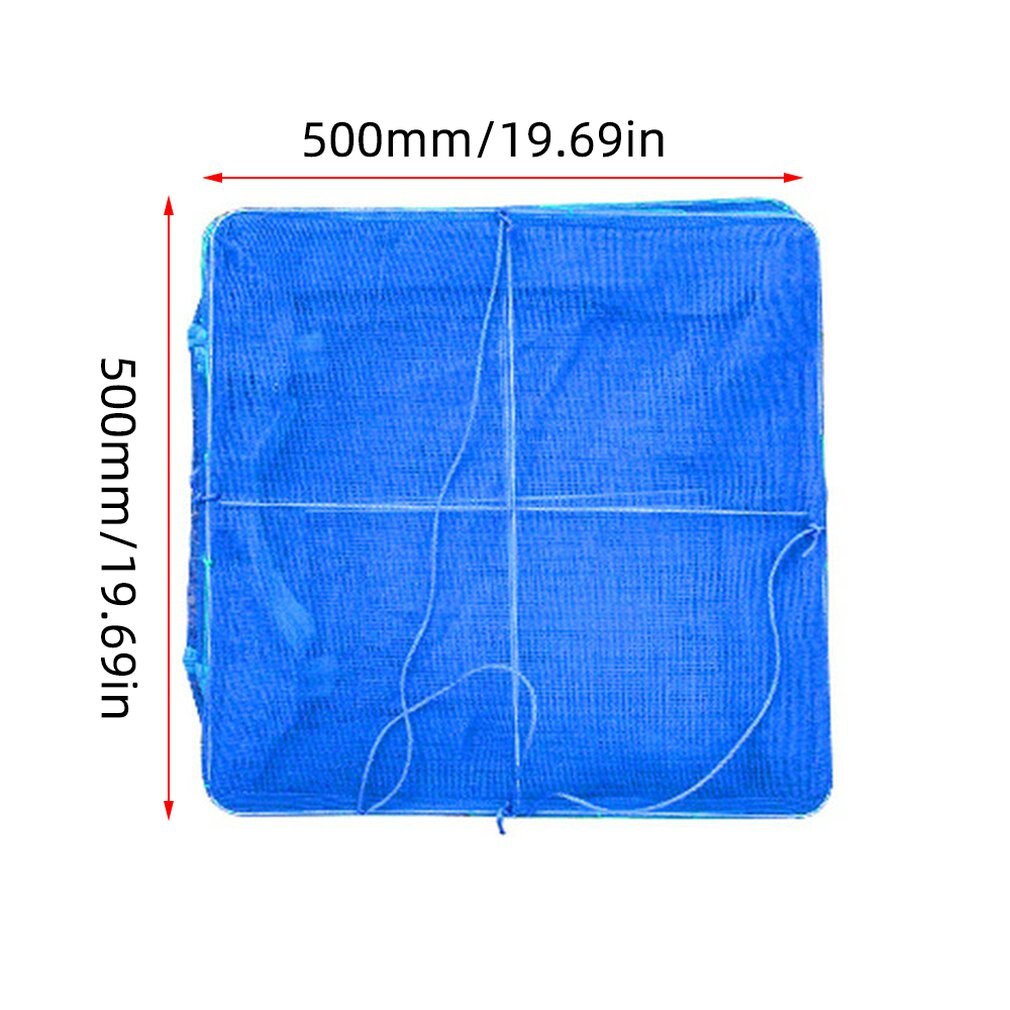 Folding Sun Fishing Nets Drying Cage Square Sun Fish Cage Sunfish Net Mosquito Cage Dry Net Fishing Tackle: 50X50X65CM