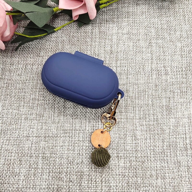 Schattig zacht hoesje voor samsung galaxy buds / buds+ plus hoesje oordopjes beschermhoes accessoires liefdeshaarbal sleutelhanger decoratie: A12
