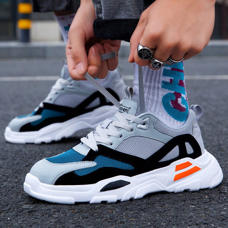 High end Breathable Lightweight rubber sole mens shoes sports casual shoes mesh shoes Zapatillas Men Casual Shoes Zapatos Hombre