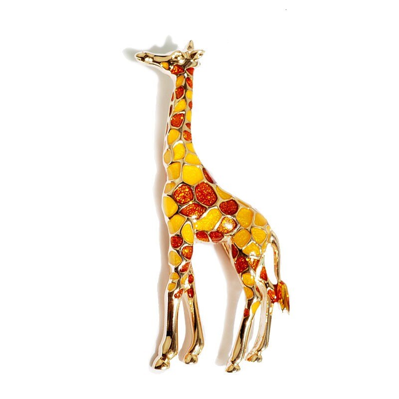 Giraffe Broches Voor Vrouwen Leuke Animal Broche Pin Mode-sieraden Goud Kleur Cadeau Voor Kinderen Prachtige Broches