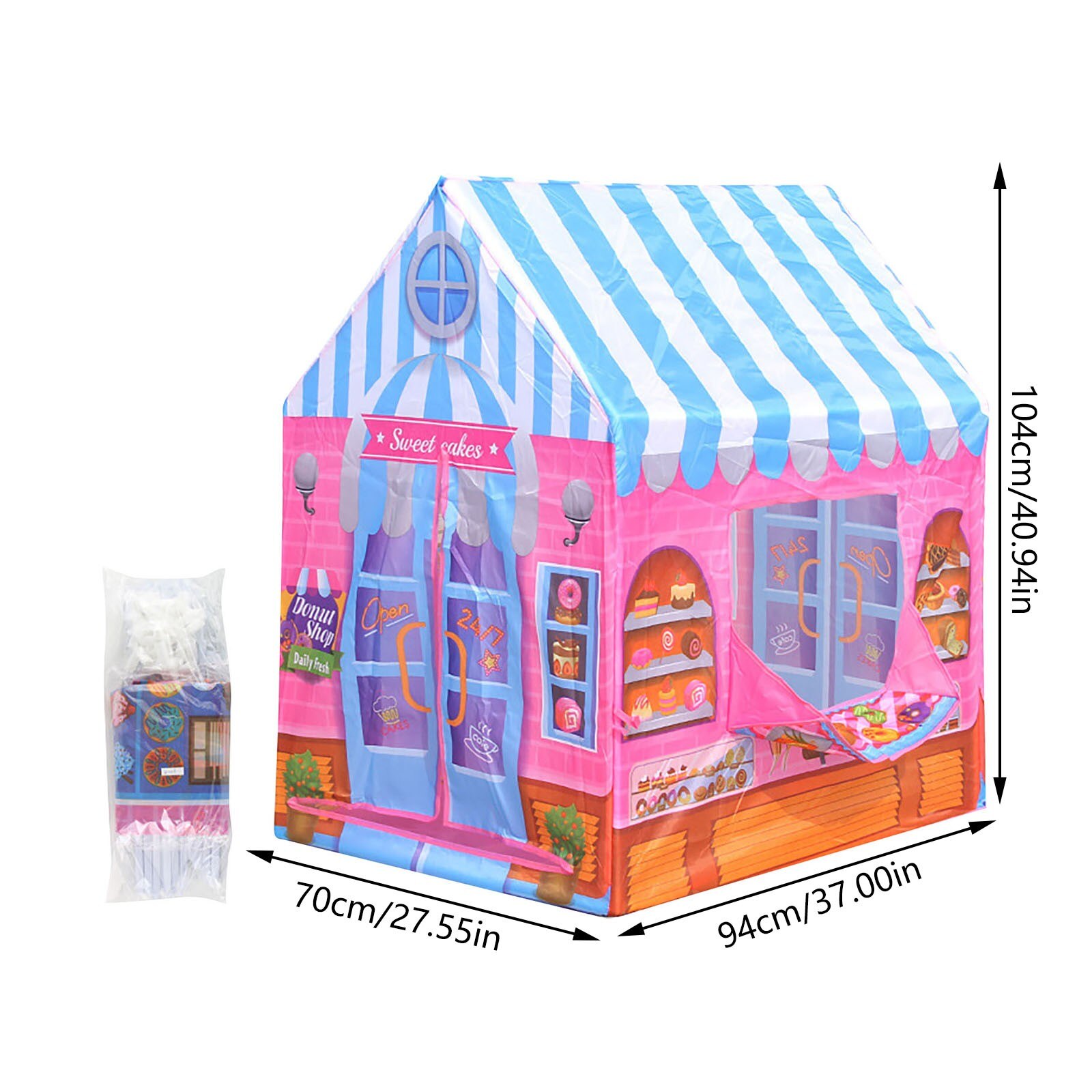 Zelt Nachtisch-Einkaufen freundlicher DIY Zelt Spielen Zelte drinnen Baby Haus freundlicher vorgeben Spielhaus freundlicher Tragbare Faltbare Spielzeug Zelte