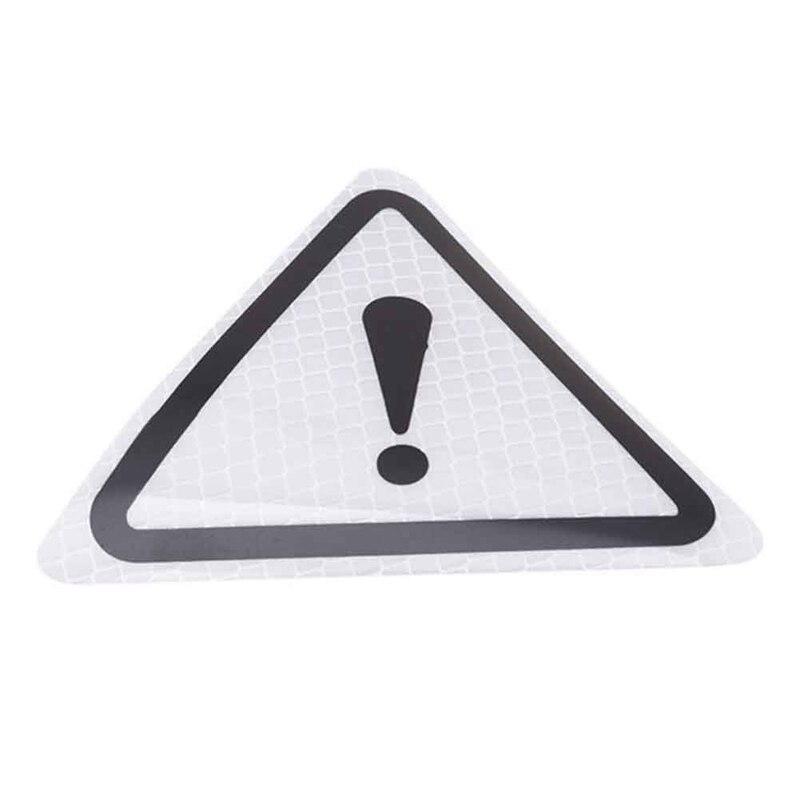 Universal Reflective Sticker Car Bodywork Decorative Paster Motorcycle Triangle Warning Label DIY Reflective Warning Stickers: SV